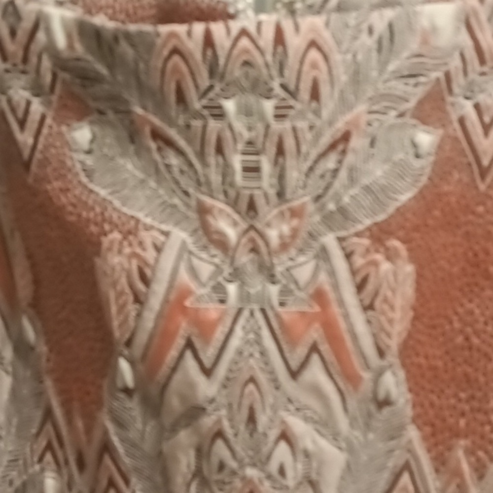 NWT FINAL PRICE ASHRO multi-colored foliage print 2-pc suit w slit - Picture 8 of 14